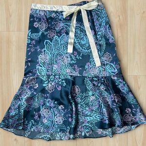 Vintage 100% silk New York & Company skirt